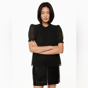 Aritzia - WILFRED - Wuthering Blouse  - Black. Medium